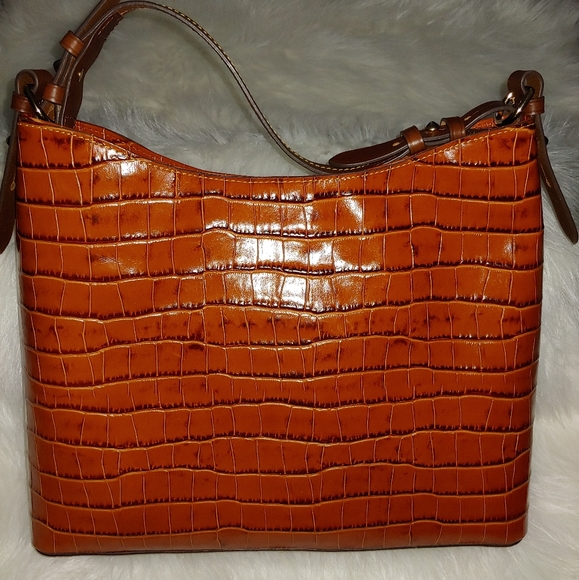 NWOT Dooney Bourke Cooper Croc Hobo Bag - Picture 2 of 9